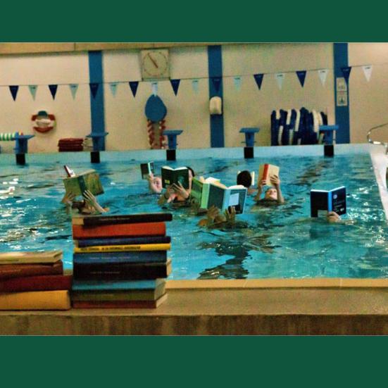 Foto af Thyregod Svømmehal, lånt fra Bibliotekernes Sprog- og Læsespor