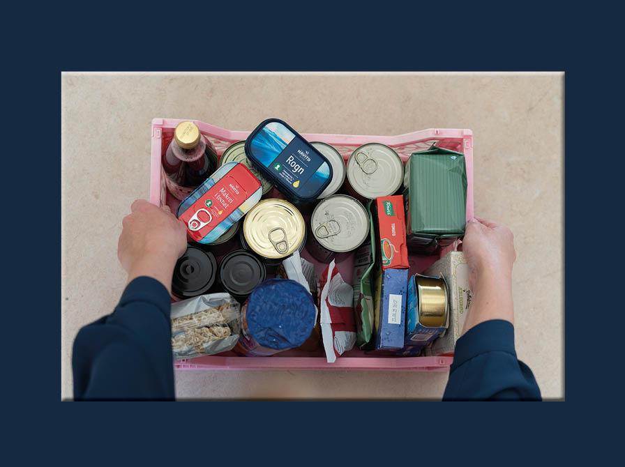 Foto af prepperkasse fra Beredskabsforbundet